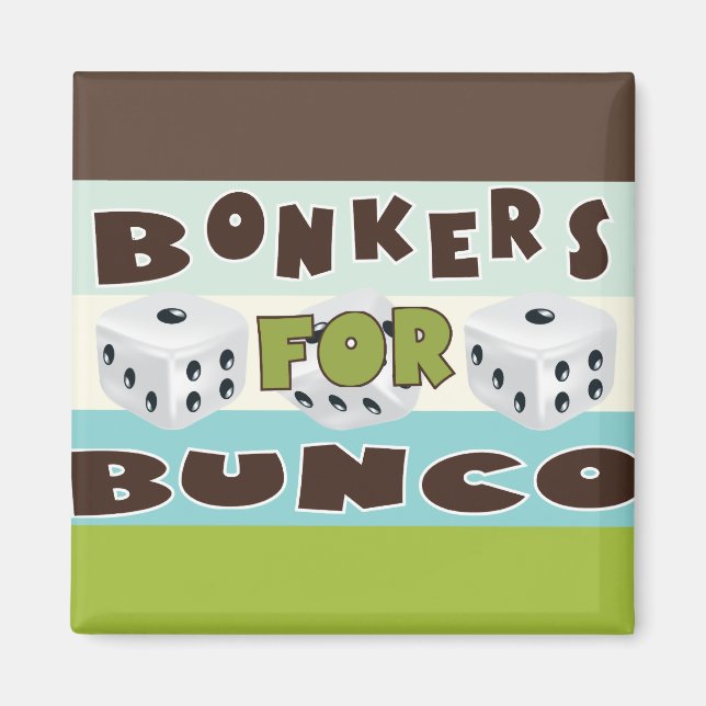 Imán bonificaciones de bunco (Frente)