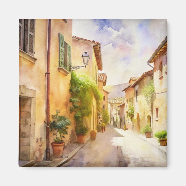 Imán Bonita calle en Provenza. (Frente)