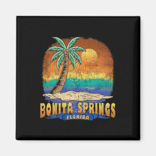 Imán Bonita Springs Florida Vintage Distresres Souvenir