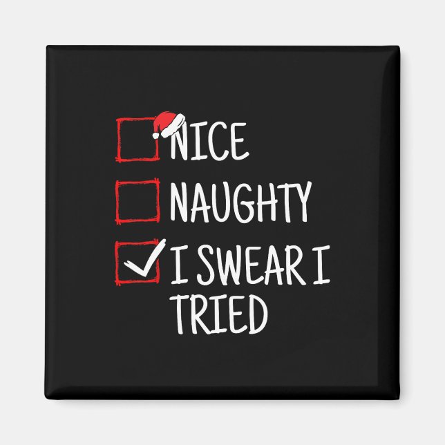 Imán Bonita traviesa, dulce, he probado Navidades graci (Frente)