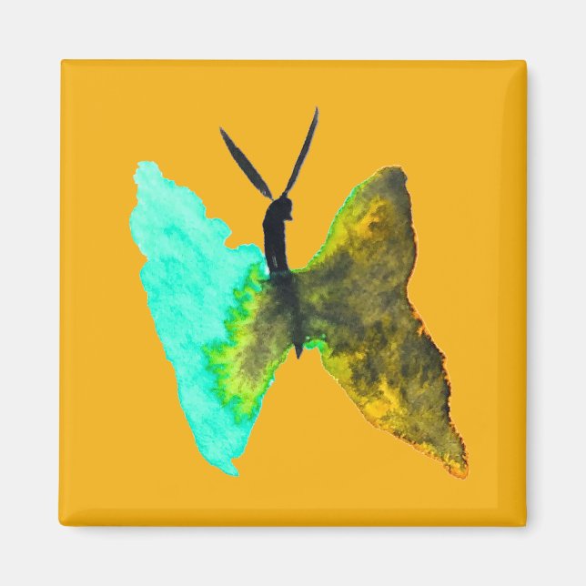 Imán Bonito acuática de color mariposa (Frente)