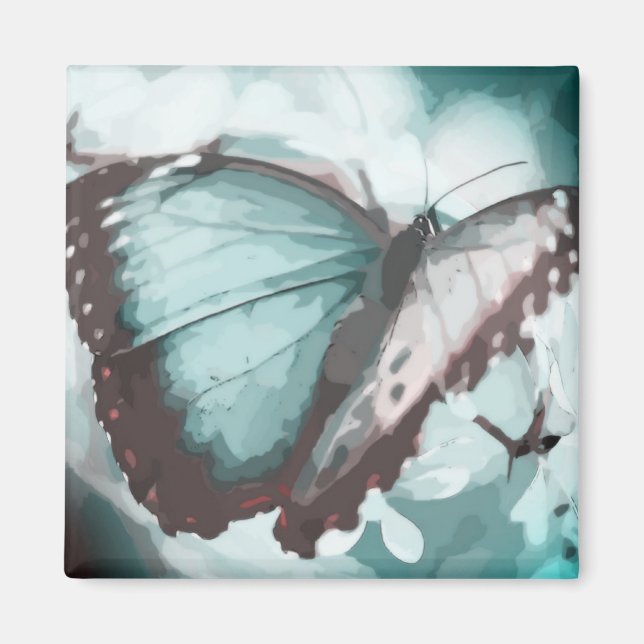 Imán Bonito Aqua Butterfly (Frente)