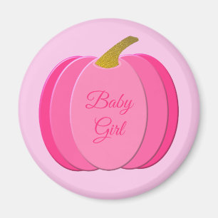 Imán Bonito Bebé Rosa Bebé Calabaza Personalizado