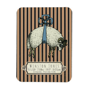 Imán Bonito Bow Sheep Collection™ - Información de naci