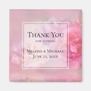 Imán Bonito Carnations Elegante Foto Gracias