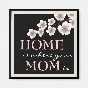 Imán Bonito Cherry Blossom Mom & Home Magnet