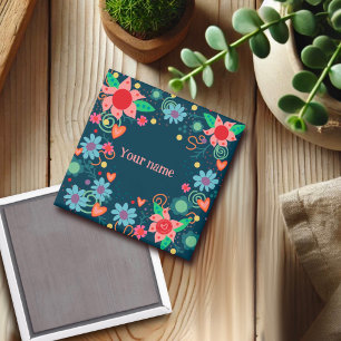 Imán Bonito Corazones Florales Inespiritualidad Persona