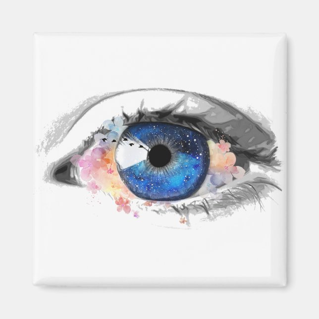Imán Bonito de ojos azules (Frente)