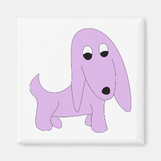 Imán Bonito de perro morado Personalizado