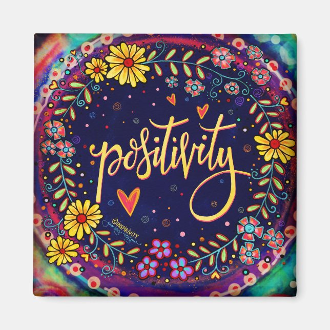 Imán Bonito de positividad Diversión Inespiritividad Fl (Frente)