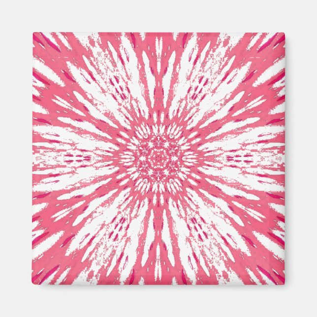 Imán Bonito diseño rosa único (Frente)