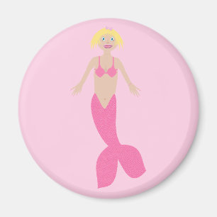 Imán Bonito Fantasía rosa Mermaid
