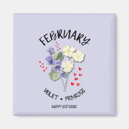 Imán Bonito FEBRERO Nacimiento Mes Flor Cumpleaños