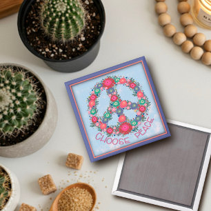 Imán Bonito Floral Pastel Elige Inespiritividad De La P