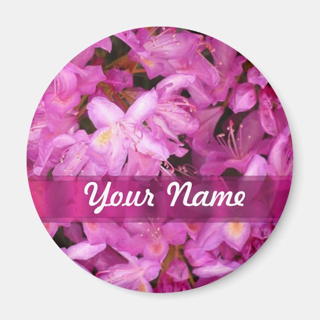 Imán Bonito floral personalizada (Frente)