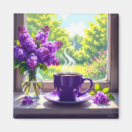 Imán Bonito Lilacs púrpura y café