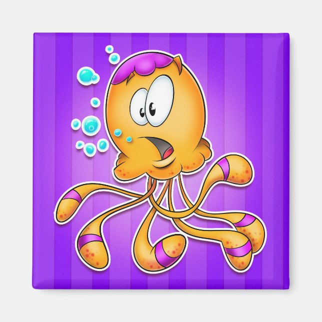 Imán bonito pez personalizado Magnet (Frente)