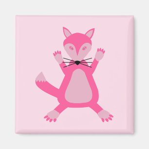 Imán Bonito Pink Baby Fox