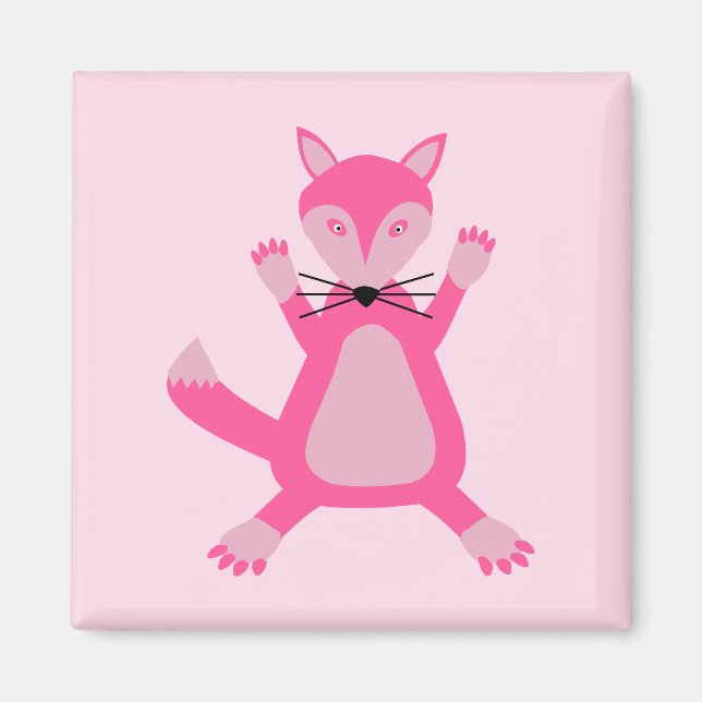 Imán Bonito Pink Baby Fox (Frente)