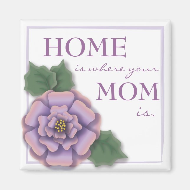 Imán Bonito Rosa Mom Magnet (Frente)