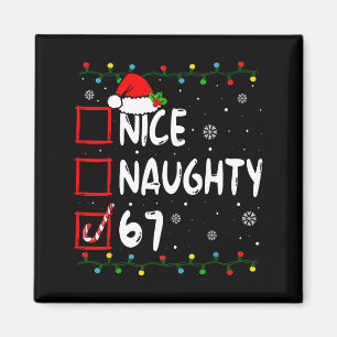 Imán Bonito Travieso 6 7 Meme 67 Navidad Seis Siete Nav