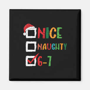 Imán Bonito Travieso 6 7 Meme 67 Navidad Seis Siete Niñ