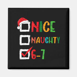 Imán Bonito Travieso 6 7 Meme 67 Navidad Seis Siete Niñ