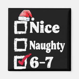 Imán Bonito Travieso 6 7 Meme 6 7 Navidad Seis Siete Na