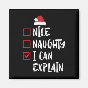 Imán Bonito Travieso Puedo Explicar Lista de Navidad Xm