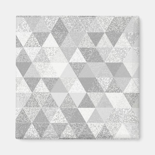 Imán Bonito Triangle grunge patrón II + tus ideas (Frente)