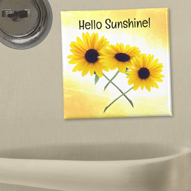 Imán Bonito Triple Personalizado de foto de girasol ama (Subido por el creador)