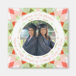 Imán Bonito Verde Verde Graduación Foto Regalo Keepsake