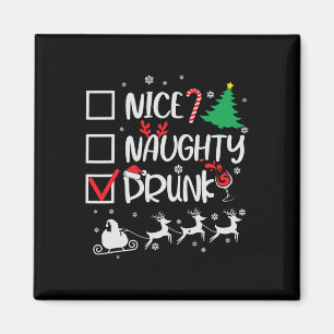 Imán Bonitos Navidades graciosos de Drunk Check