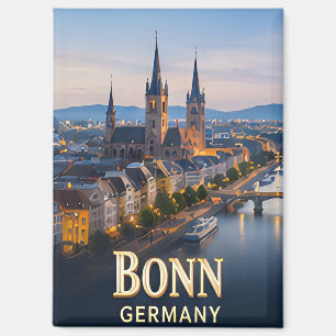 Imán ✈️ Bonn Alemania Regalo de viaje 🏛️