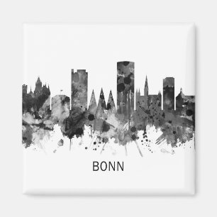 Imán Bonn Alemania Skyline BW