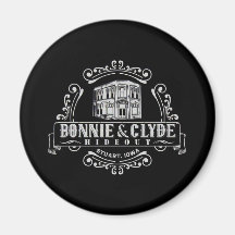 Bonnie y Clyde Hideout: Circle Magnet
