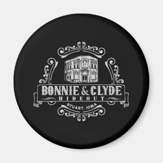 Imán Bonnie y Clyde Hideout: Circle Magnet