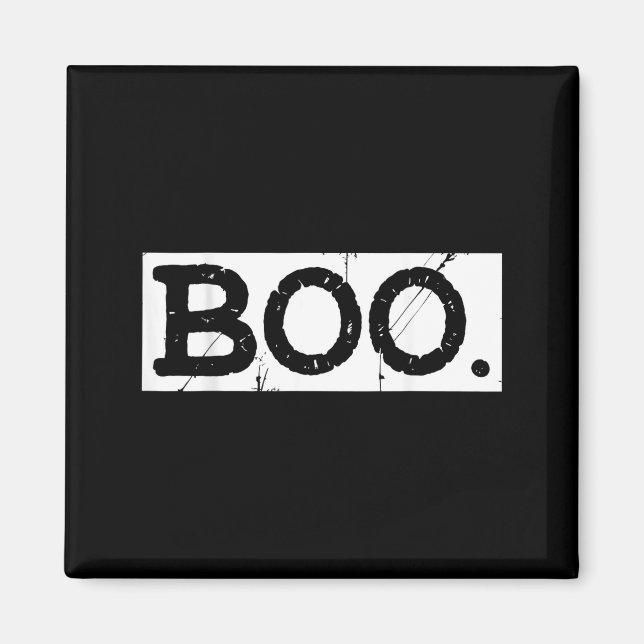 Imán Boo angustiado fantasma retro estética de Hallowee (Frente)