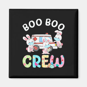 Imán Boo Boo Crew Divertido Conejito Ems Emt Enfermera