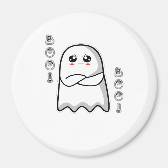 Imán Boo De Desaprobación Clásico Retro (Frente)