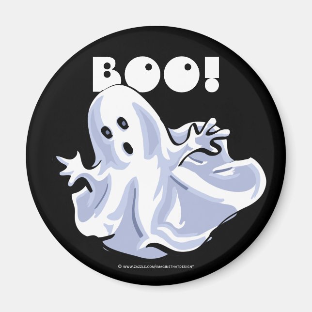Imán ¡BOO! Ghost Personalizado Magnet (Frente)