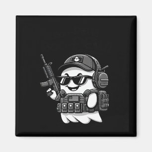 Imán Boo Pew Tactical Ghost Costume Gun Lover Halloween