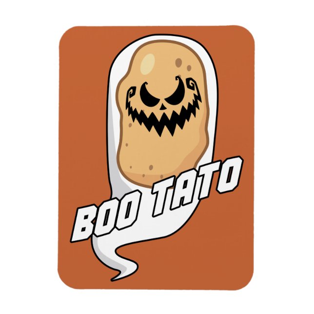 Imán Boo-Tato Spooky Potato Food Halloween (Vertical)