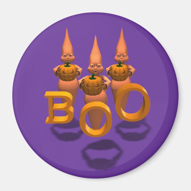 Imán ¡Boo! Tres hostias cúpulas (Frente)