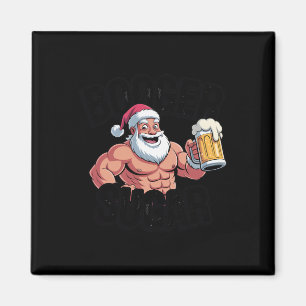 Imán Booger Sugar Santa Funny Navidades Musculares Meme