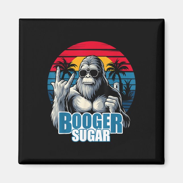 Imán Booger Sugar Sasquatch Funny Gorilla Bigfoot (Frente)