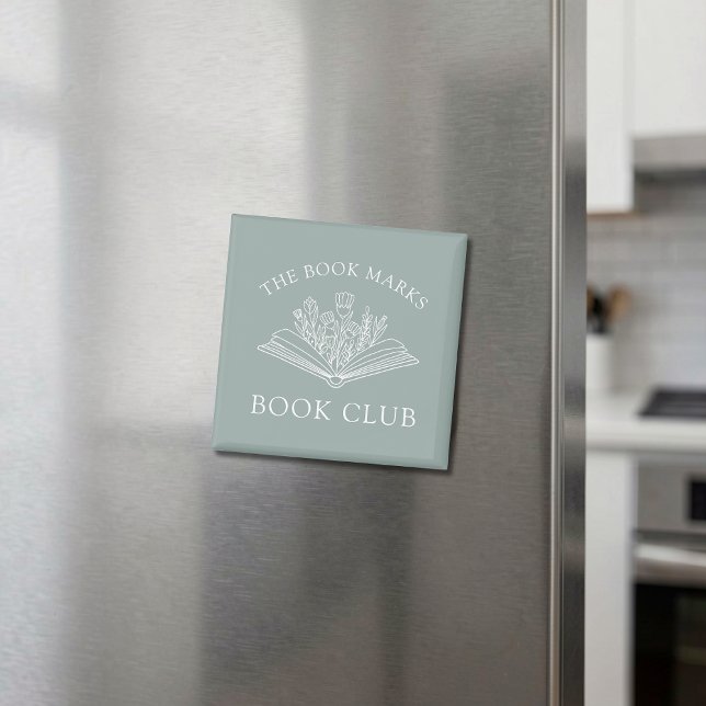 Imán Book Club Personalized Floral Literary Gift (Subido por el creador)