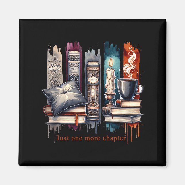 Imán Book Lover, Just One More Chapter Funny Gift Men,  (Frente)