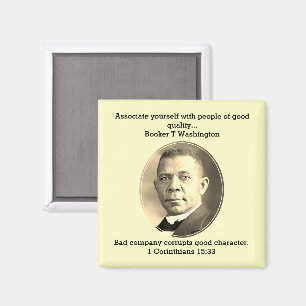 Imán BOOKER T WASHINGTON Black History Quote Scripting