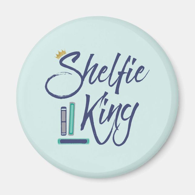 Imán Booklover Shelfie King (Frente)
